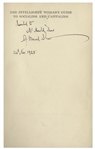 George Bernard Shaw Signed First Edition of His ''Magnum Opus'', ''The Intelligent Woman's Guide to Socialism and Capitalism''